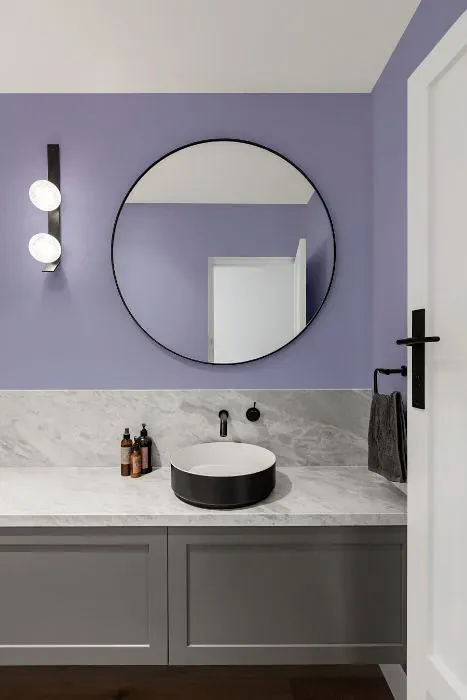 Benjamin Moore Enchanted minimalist bathroom