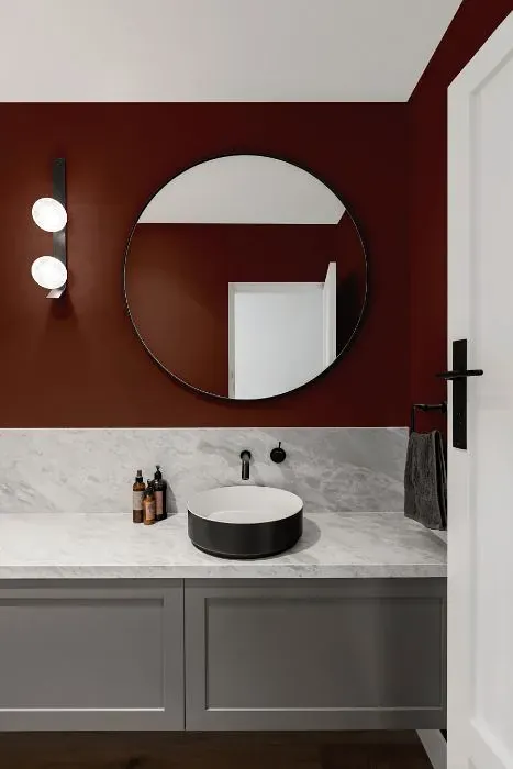 Benjamin Moore English Manor minimalist bathroom