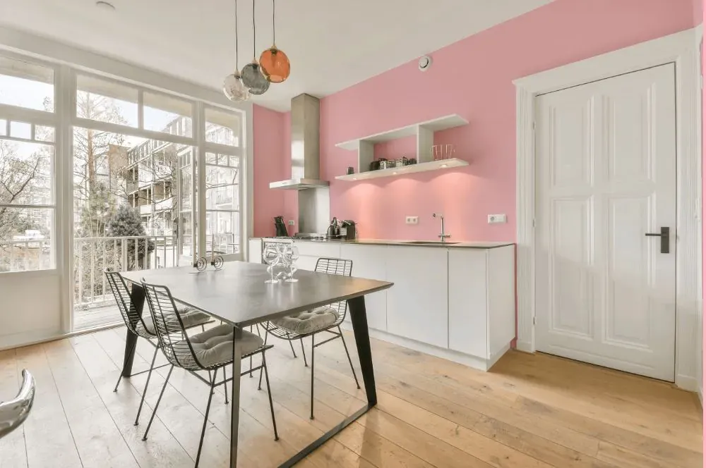 Benjamin Moore Exotic Pink kitchen review