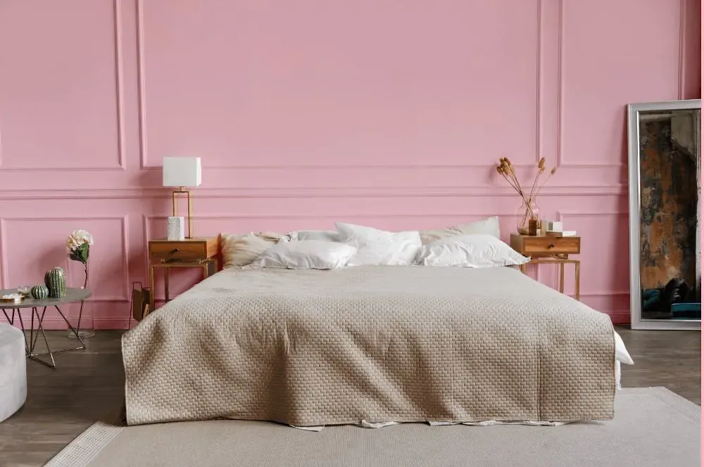 Benjamin Moore Exotic Pink bedroom