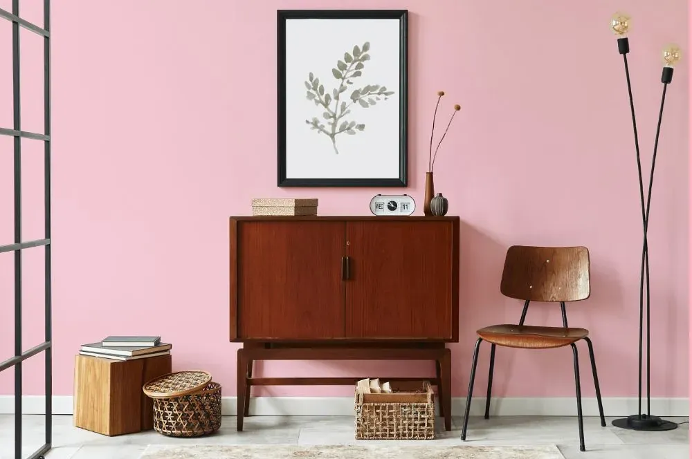 Benjamin Moore Exotic Pink japandi interior