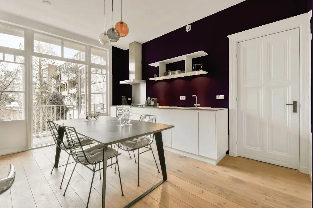 Benjamin Moore Exotic Purple kitchen review