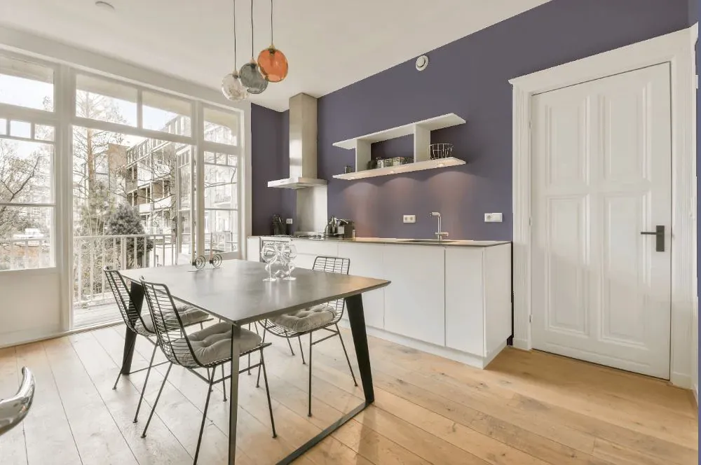Benjamin Moore Faded Violet kitchen review