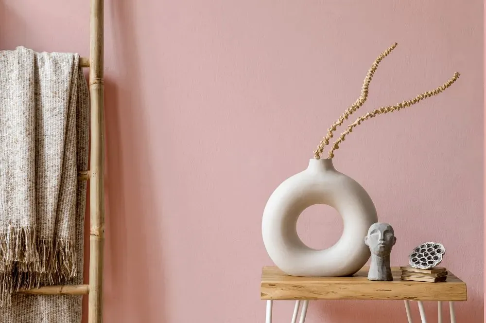 Benjamin Moore Fantasy Pink wall