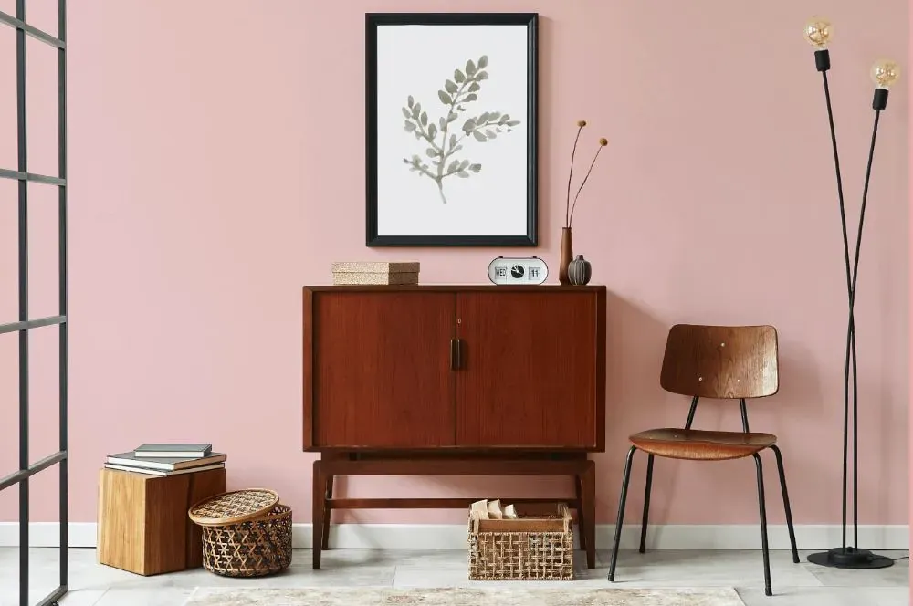 Benjamin Moore Fantasy Pink japandi interior