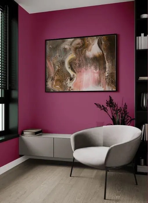 Benjamin Moore Fashion Rose living room