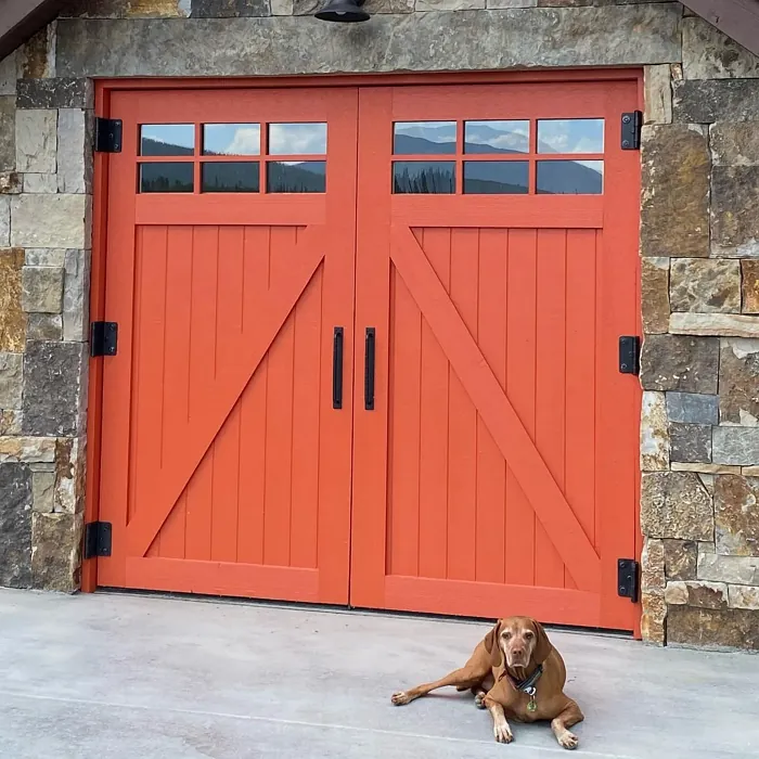 Fireball Orange exterior paint