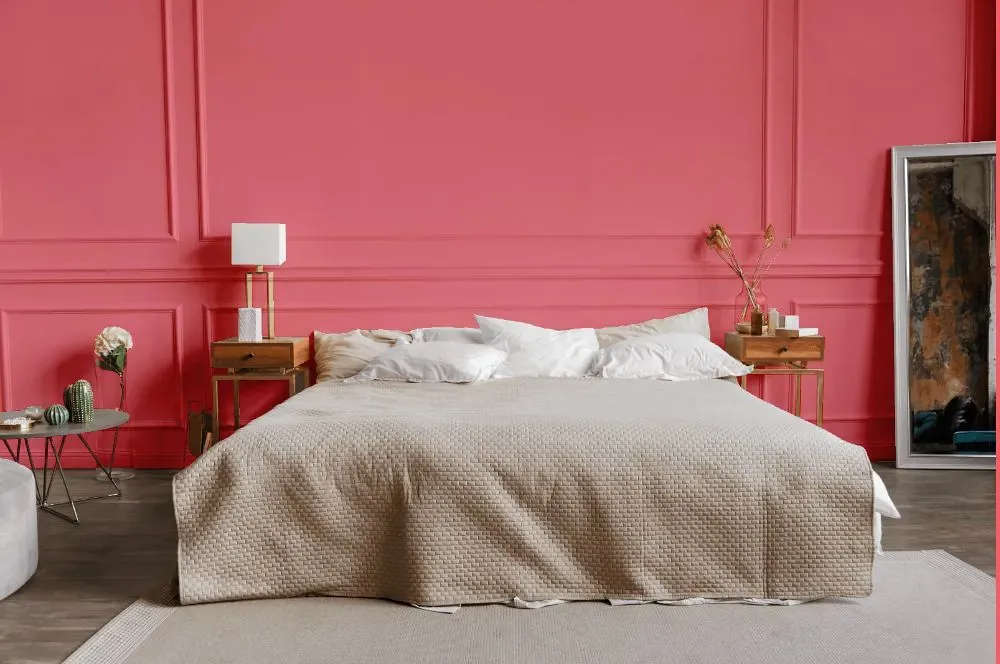 Benjamin Moore Flamingo's Dream bedroom