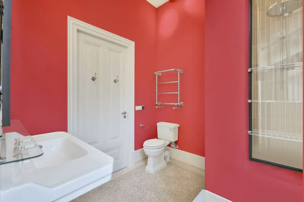 Benjamin Moore Florida Pink bathroom