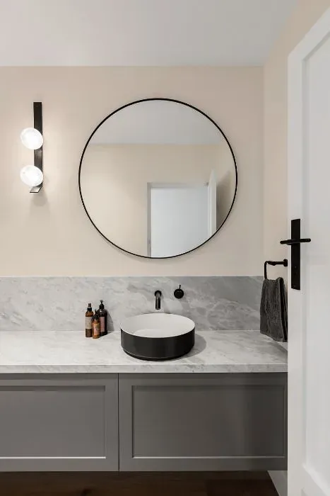 Benjamin Moore Fondant minimalist bathroom