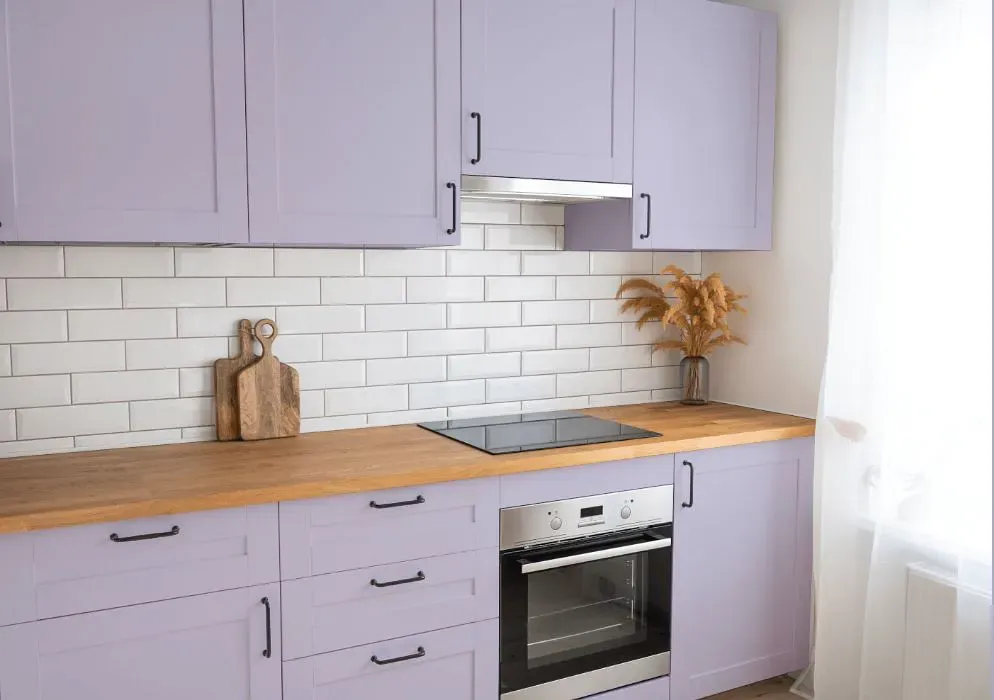 Benjamin Moore French Lilac kitchen cabinets