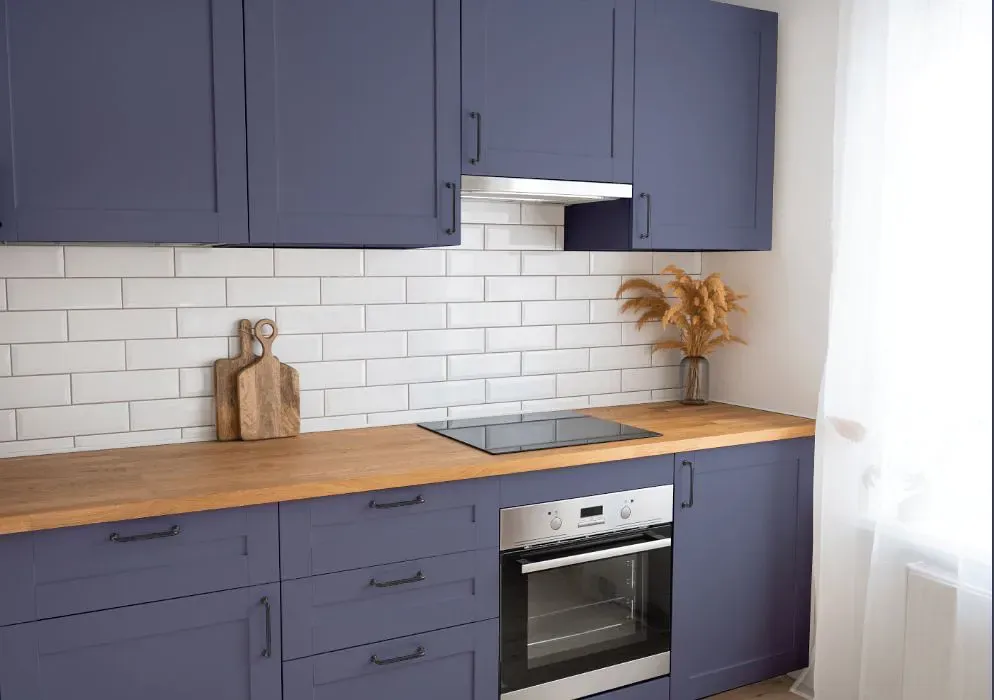 Benjamin Moore French Violet kitchen cabinets