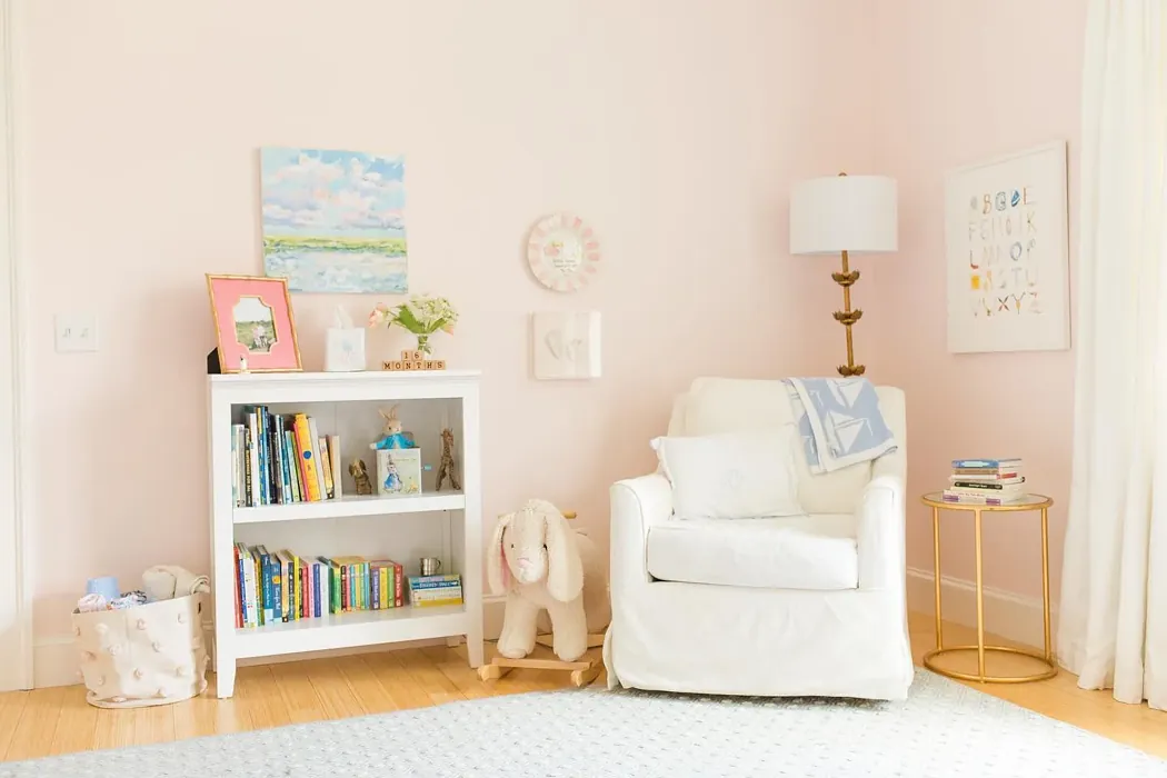 Benjamin Moore Frosted Petal children's room paint