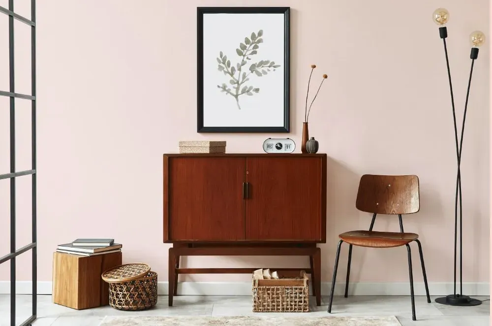 Benjamin Moore Frosty Pink japandi interior