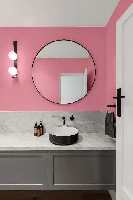 Benjamin Moore Full Bloom minimalist bathroom