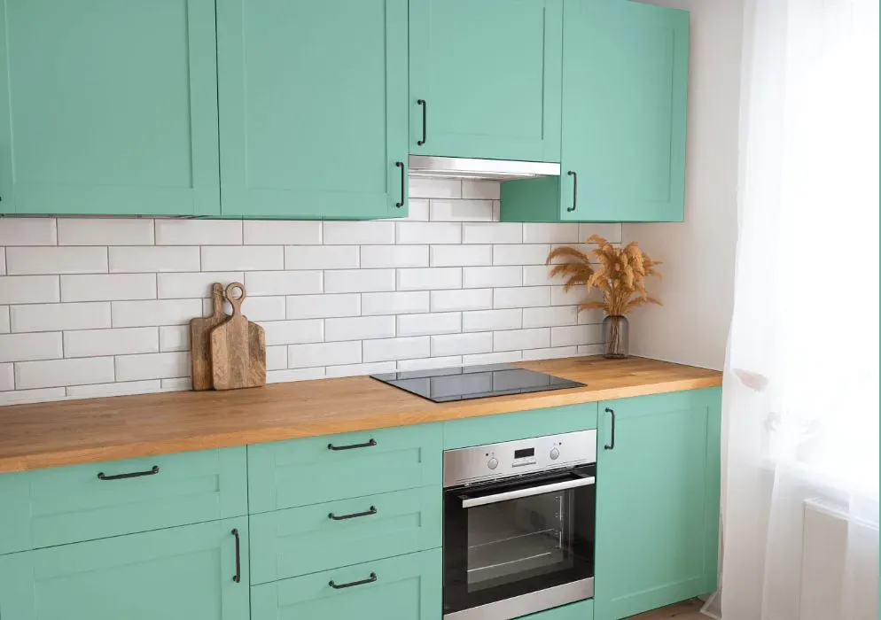 Benjamin Moore Fun 'n Games kitchen cabinets