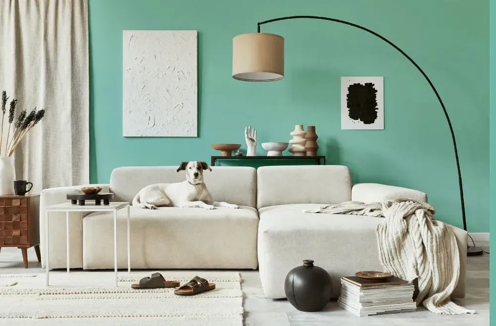 Benjamin Moore Fun 'n Games cozy living room