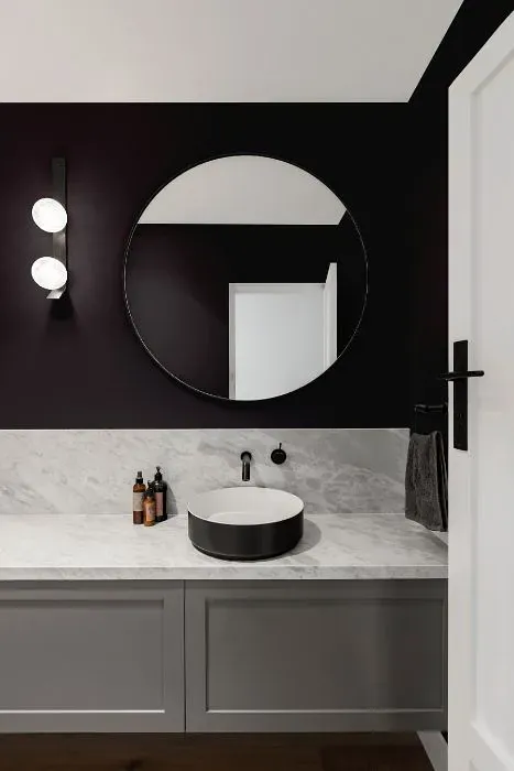 Benjamin Moore Galaxy minimalist bathroom