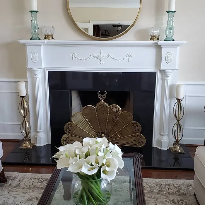 Benjamin Moore Gentle Cream living room 