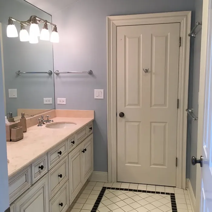 Benjamin Moore Gentle Gray bathroom color