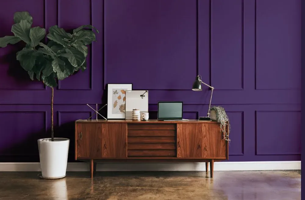 Benjamin Moore Gentle Violet modern interior