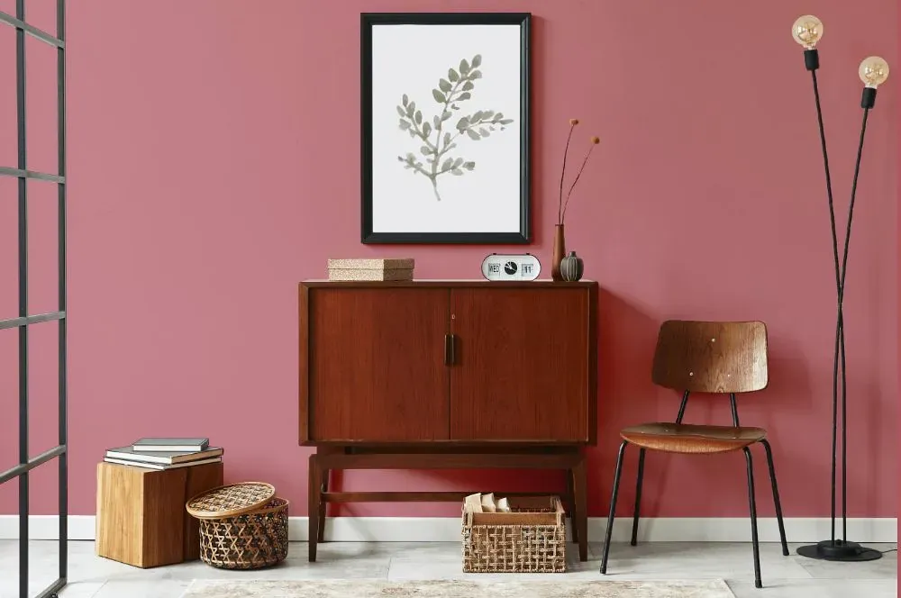 Benjamin Moore Genuine Pink japandi interior