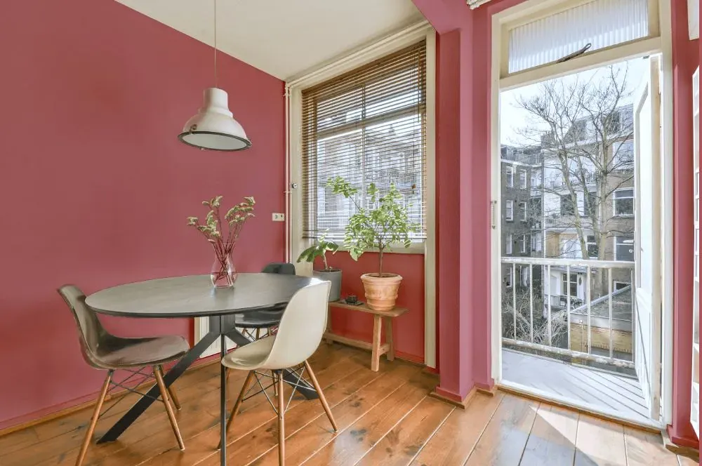 Benjamin Moore Genuine Pink living room