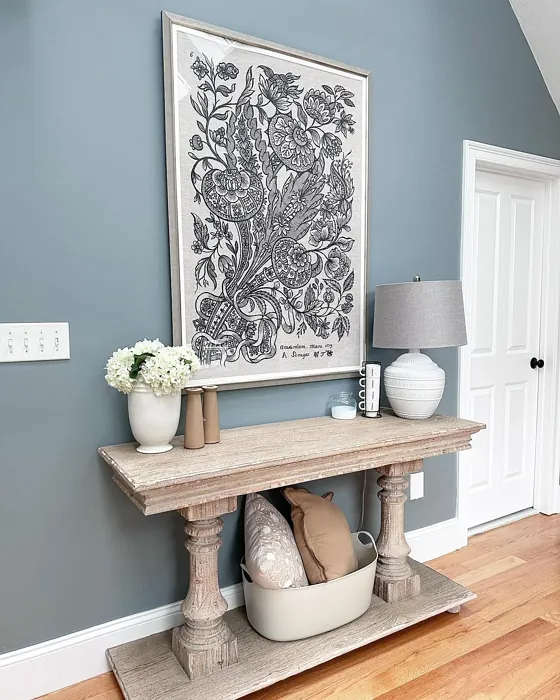 Benjamin Moore Gibraltar Cliffs hallway color