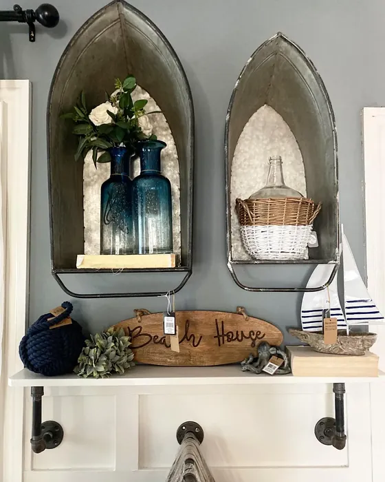 Benjamin Moore Gibraltar Cliffs living room review