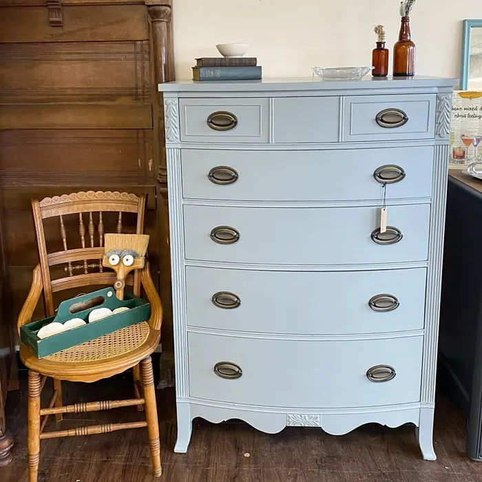 Benjamin Moore Gibraltar Cliffs painted furniture review