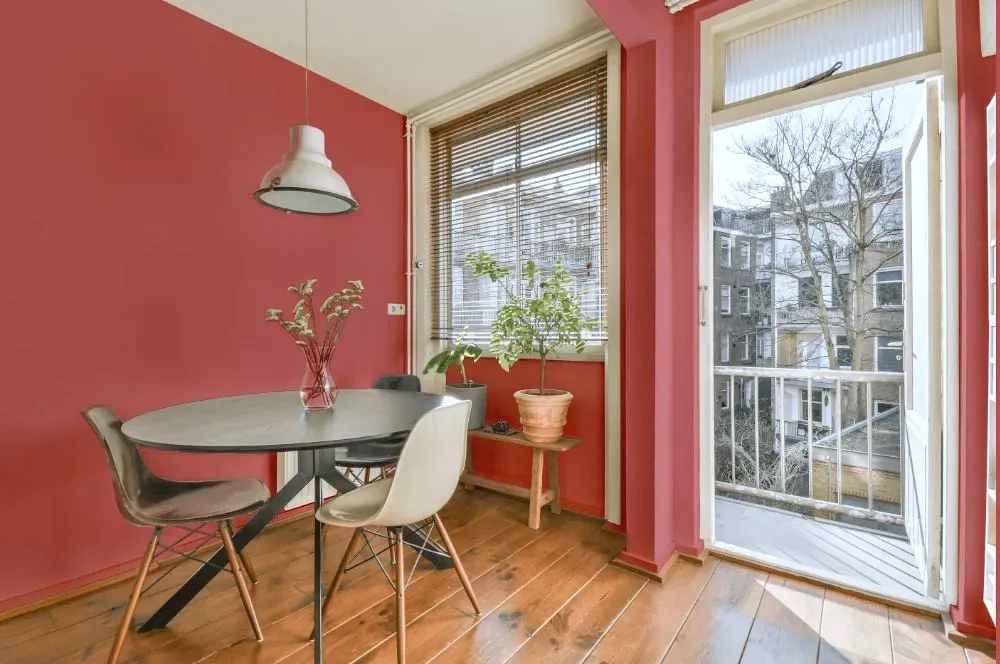 Benjamin Moore Glamour Pink living room