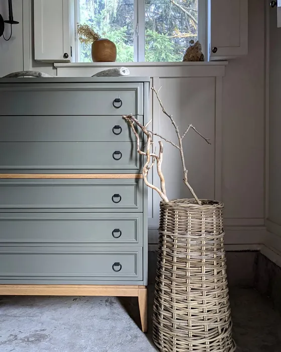 Benjamin Moore Gloucester Sage painted furniture inspiration