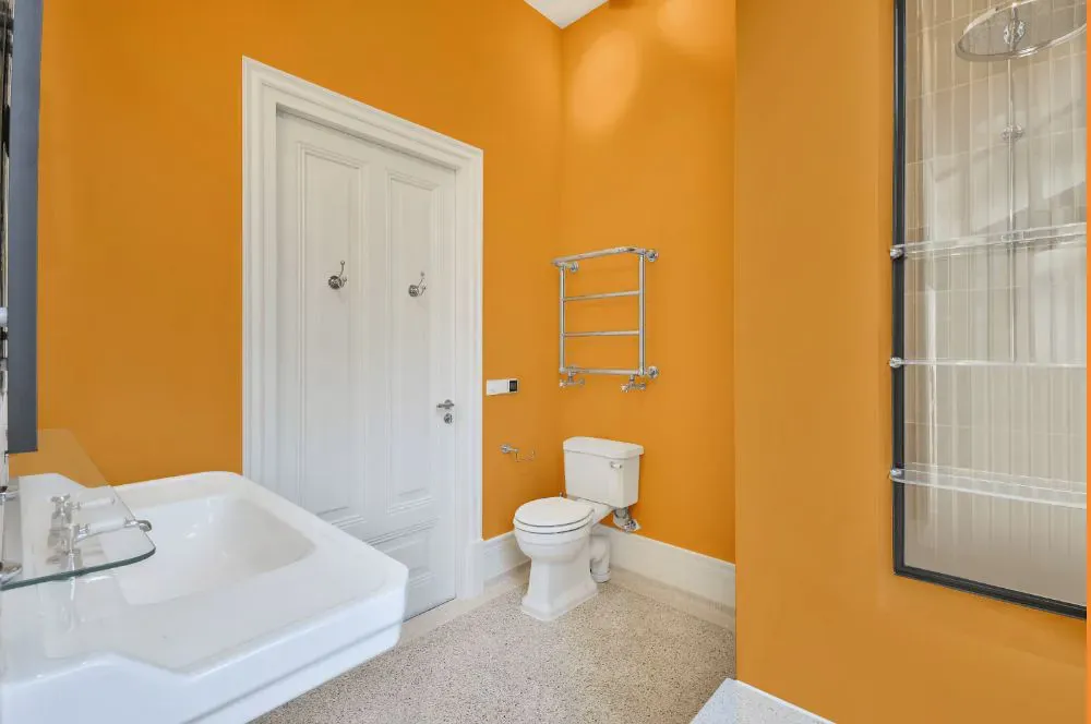 Benjamin Moore Golden Archway bathroom