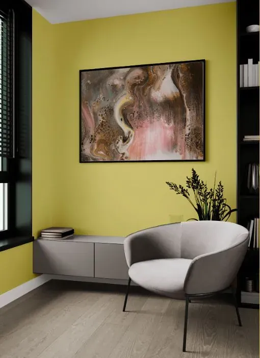 Benjamin Moore Golden Delicious living room