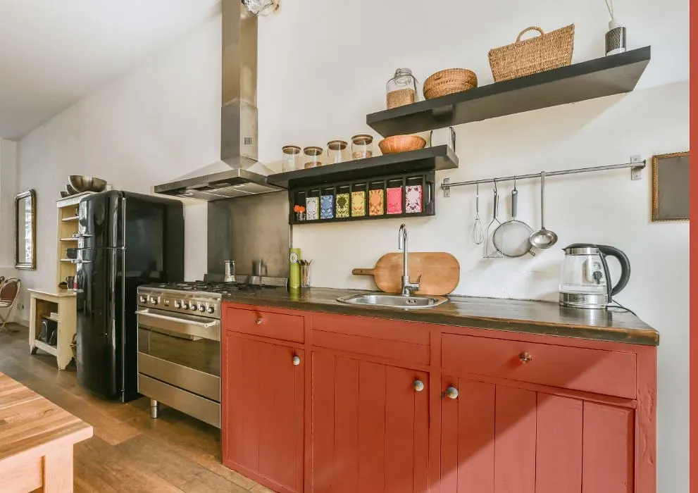 Benjamin Moore Golden Gate kitchen cabinets