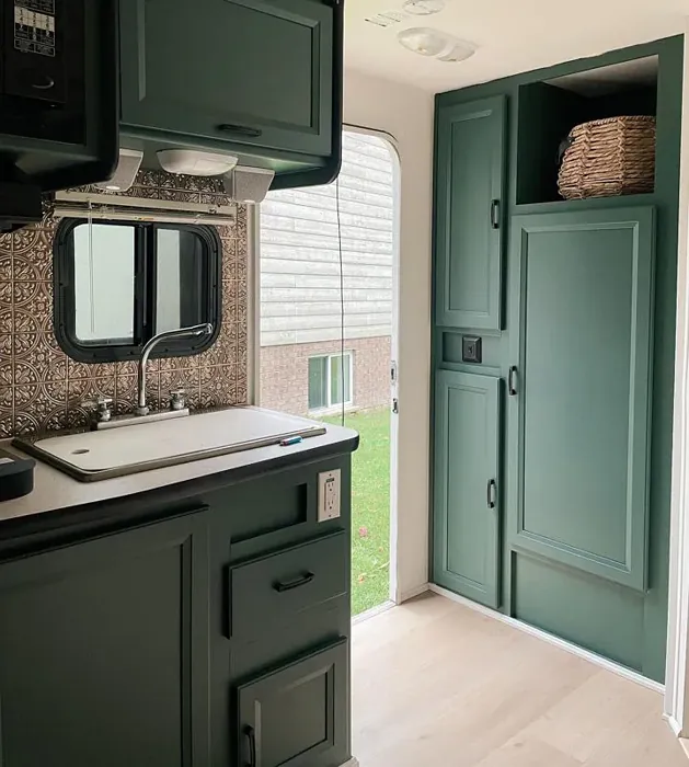 Bm Goodwin Green Painted Cabinets