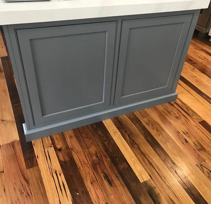 Benjamin Moore Gray Shower kitchen cabinets color