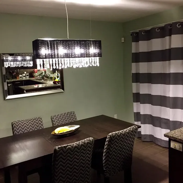 Gray Wisp dining room color review
