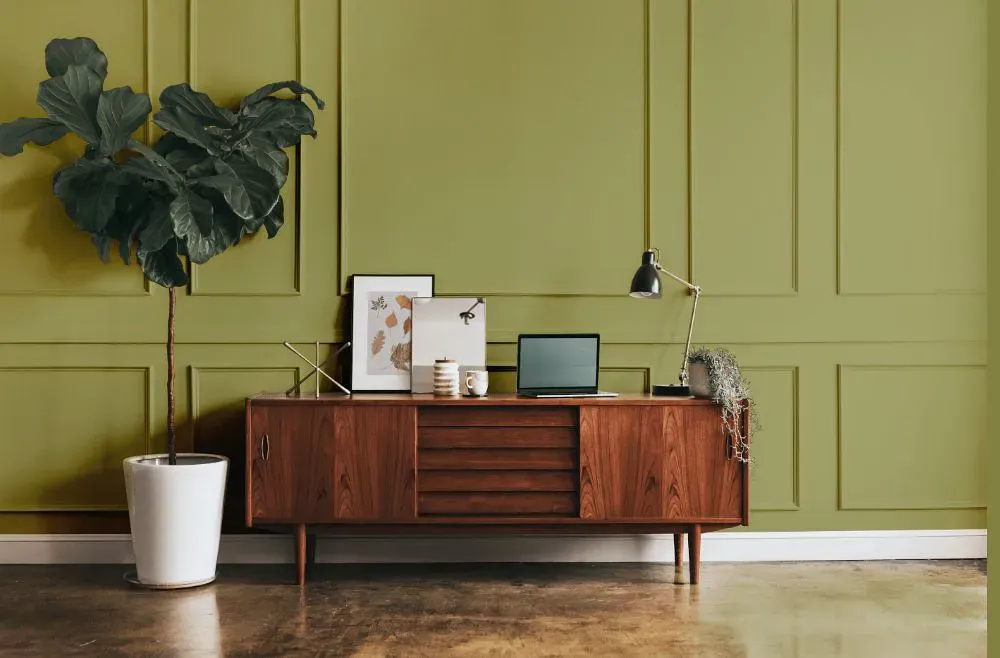 Benjamin Moore Greenhow Moss modern interior