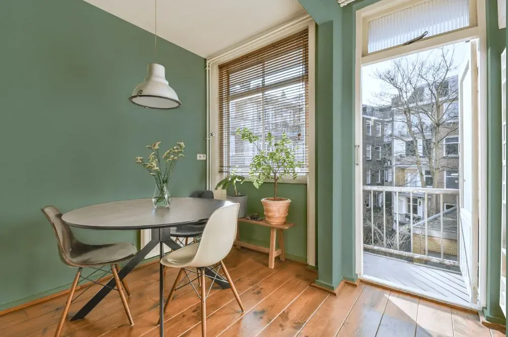 Benjamin Moore Grenadier Pond living room