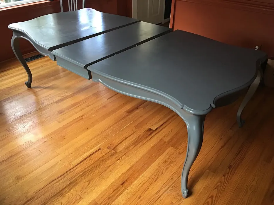 Benjamin Moore Gunmetal painted table 