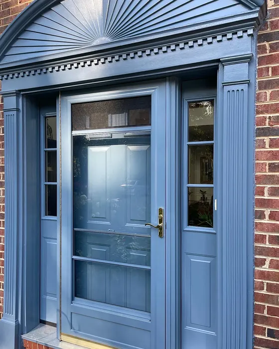 Benjamin Moore Hamilton Blue front door color