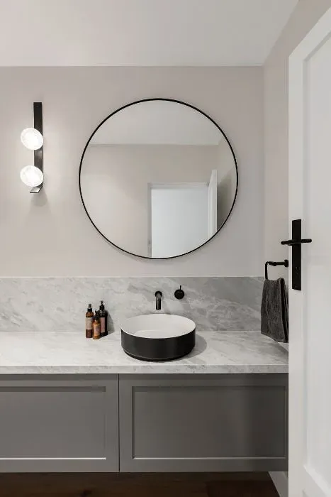 Benjamin Moore Hampshire Rocks minimalist bathroom