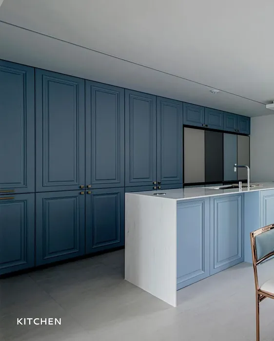 Harlequin Blue Kitchen Cabinets