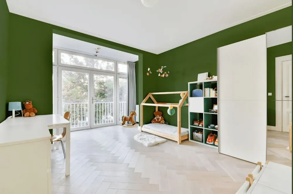 Benjamin Moore Herb Garden kidsroom interior, children's room