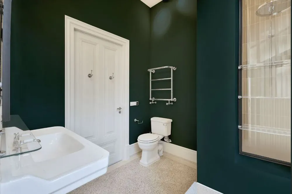 Benjamin Moore Hidden Falls bathroom