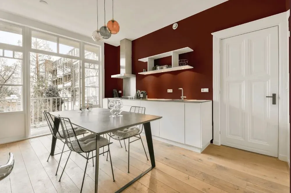 Benjamin Moore Hodley Red kitchen review
