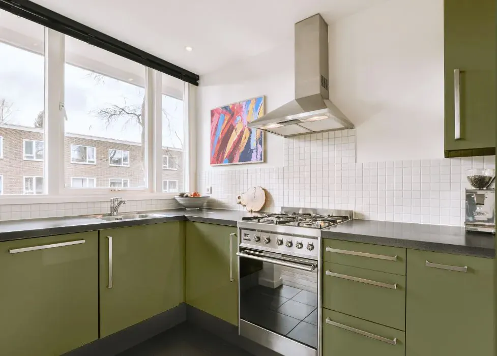 Benjamin Moore Home on the Range kitchen cabinets