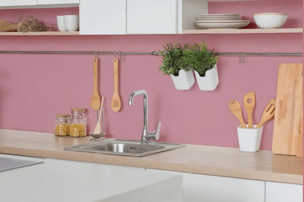 Benjamin Moore Hummingbird kitchen backsplash