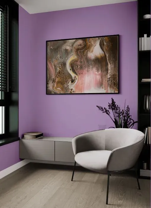 Benjamin Moore Hydrangea living room